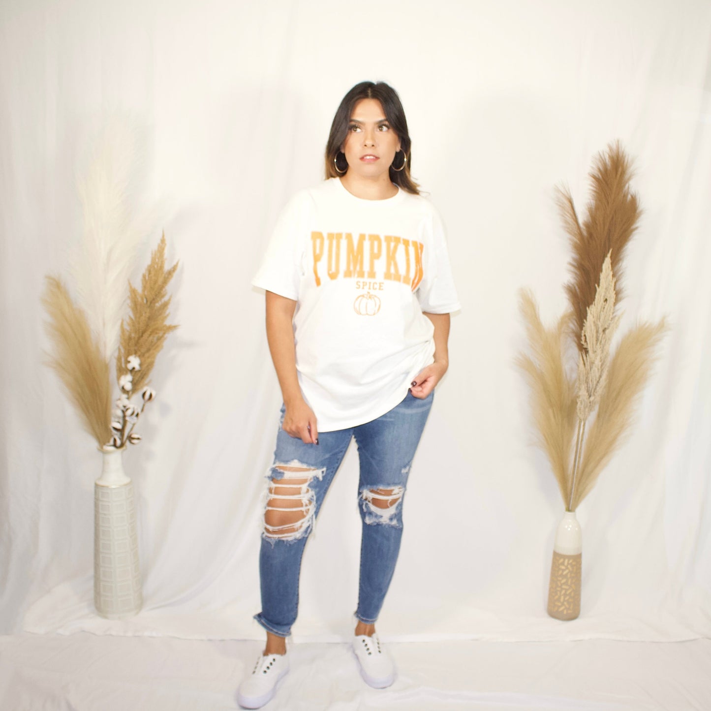 Pumpkin spice t-shirt front side